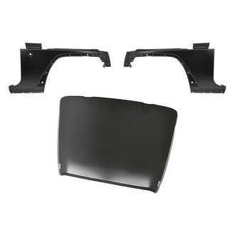 Replacement - 3-Piece (Hood Panel, Front Driver and Passenger Side Fender) (Standard Line)