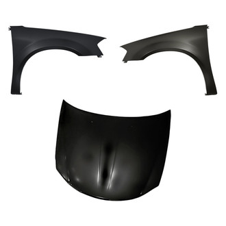 Replacement - 3-Piece (Hood Panel, Front Driver and Passenger Side Fender) (CAPA Certified)