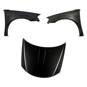 Replacement - 3-Piece (Hood Panel, Front Driver and Passenger Side Fender) (Standard Line)