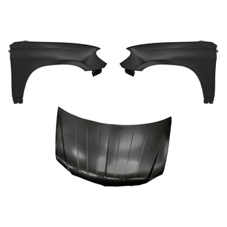 Replacement - 3-Piece (Hood Panel, Front Driver and Passenger Side Fender)