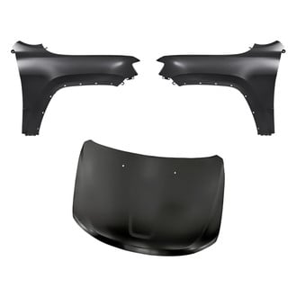 Replacement - 3-Piece (Hood Panel, Front Driver and Passenger Side Fender) (CAPA Certified)