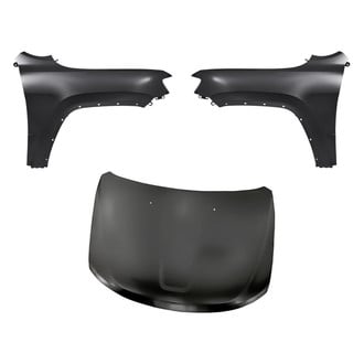 Replacement - 3-Piece (Hood Panel, Front Driver and Passenger Side Fender) (Standard Line)