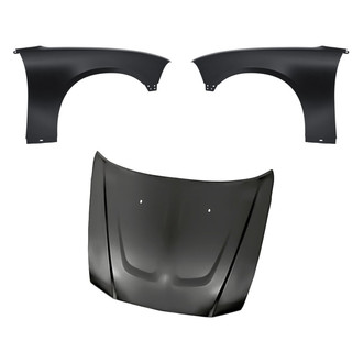 Replacement - 3-Piece (Hood Panel, Front Driver and Passenger Side Fender)