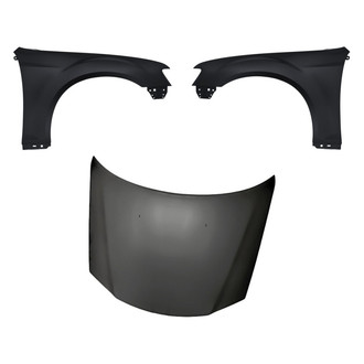 Replacement - 3-Piece (Hood Panel, Front Driver and Passenger Side Fender)