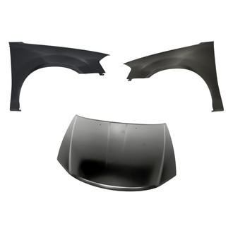 Replacement - 3-Piece (Hood Panel, Front Driver and Passenger Side Fender)