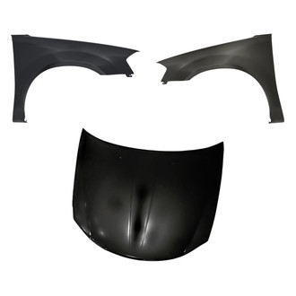 Replacement - 3-Piece (Hood Panel, Front Driver and Passenger Side Fender) (CAPA Certified)