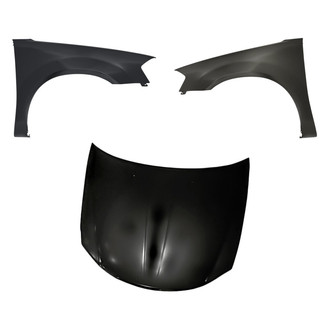 Replacement - 3-Piece (Hood Panel, Front Driver and Passenger Side Fender) (Standard Line)