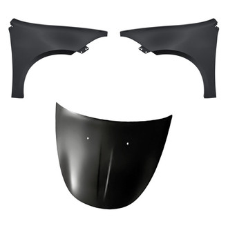 Replacement - 3-Piece (Hood Panel, Front Driver and Passenger Side Fender) (Standard Line)
