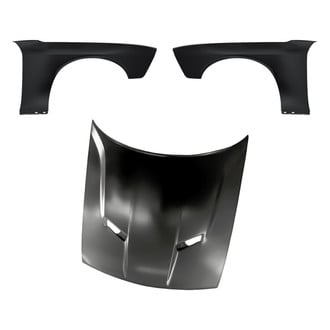 Replacement - 3-Piece (Hood Panel, Front Driver and Passenger Side Fender) (CAPA Certified)