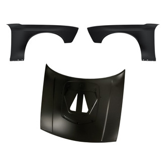 Replacement - 3-Piece (Hood Panel, Front Driver and Passenger Side Fender) (Standard Line)