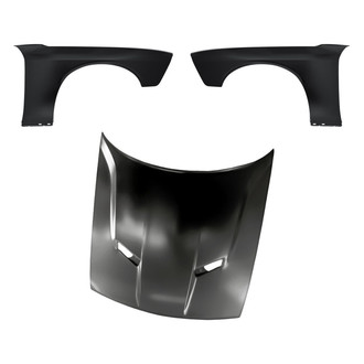 Replacement - 3-Piece (Hood Panel, Front Driver and Passenger Side Fender) (Standard Line)