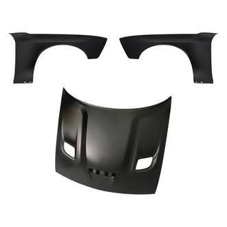 Replacement - 3-Piece (Hood Panel, Front Driver and Passenger Side Fender) (Standard Line)