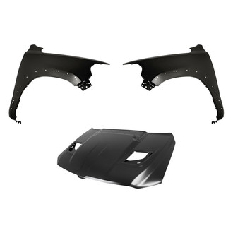 Replacement - 3-Piece (Hood Panel, Front Driver and Passenger Side Fender) (CAPA Certified)