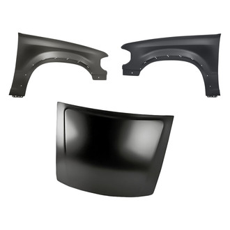 Replacement - 3-Piece (Hood Panel, Front Driver and Passenger Side Fender) (CAPA Certified)