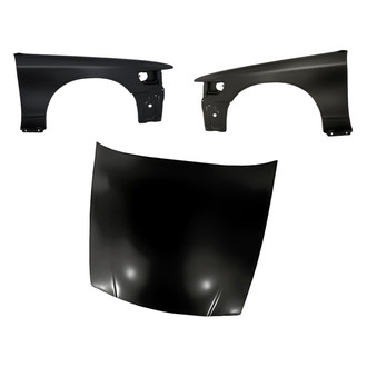 Replacement - 3-Piece (Hood Panel, Front Driver and Passenger Side Fender) (Standard Line)