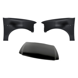 Replacement - 3-Piece (Hood Panel, Front Driver and Passenger Side Fender) (Standard Line)