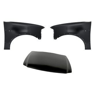 Replacement - 3-Piece (Hood Panel, Front Driver and Passenger Side Fender) (Standard Line)