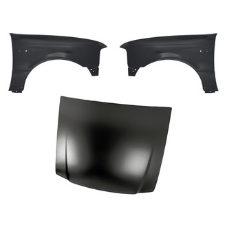 Replacement - 3-Piece (Hood Panel, Front Driver and Passenger Side Fender)