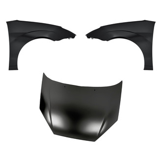 Replacement - 3-Piece (Hood Panel, Front Driver and Passenger Side Fender) (Standard Line)