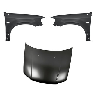 Replacement - 3-Piece (Hood Panel, Front Driver and Passenger Side Fender)