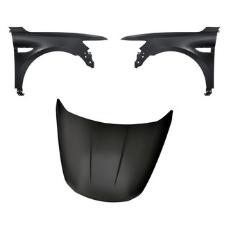 Replacement - 3-Piece (Hood Panel, Front Driver and Passenger Side Fender) (Standard Line)