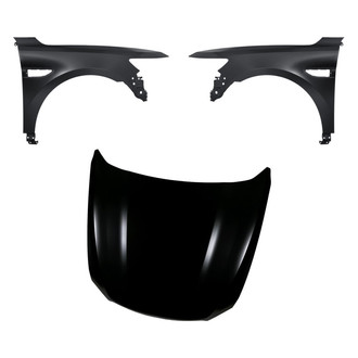Replacement - 3-Piece (Hood Panel, Front Driver and Passenger Side Fender) (Standard Line)