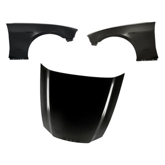 Replacement - 3-Piece (Hood Panel, Front Driver and Passenger Side Fender)