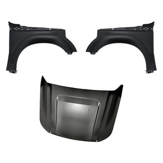 Replacement - 3-Piece (Hood Panel, Front Driver and Passenger Side Fender) (CAPA Certified)