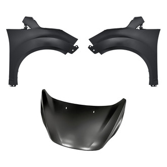 Replacement - 3-Piece (Hood Panel, Front Driver and Passenger Side Fender) (CAPA Certified)