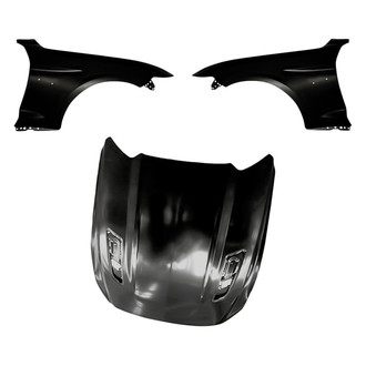 Replacement - 3-Piece (Hood Panel, Front Driver and Passenger Side Fender) (CAPA Certified)