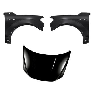 Replacement - 3-Piece (Hood Panel, Front Driver and Passenger Side Fender) (Standard Line)