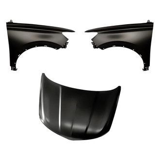 Replacement - 3-Piece (Hood Panel, Front Driver and Passenger Side Fender)