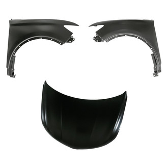 Replacement BNDL-203634 - 3-Piece (Hood Panel, Front Driver and Passenger Side Fender) (CAPA Certified)