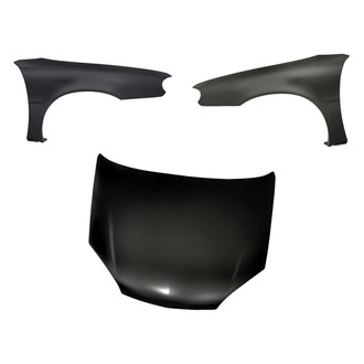 Replacement - 3-Piece (Hood Panel, Front Driver and Passenger Side Fender)