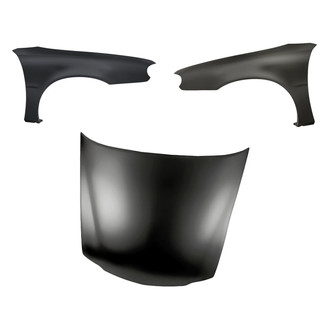 Replacement - 3-Piece (Hood Panel, Front Driver and Passenger Side Fender) (Standard Line)
