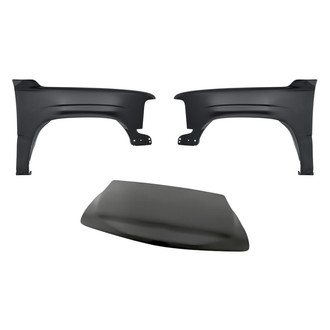 Replacement - 3-Piece (Hood Panel, Front Driver and Passenger Side Fender)