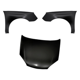 Replacement - 3-Piece (Hood Panel, Front Driver and Passenger Side Fender)