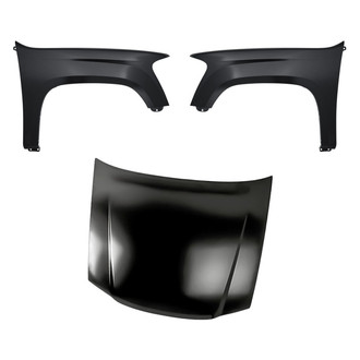 Replacement - 3-Piece (Hood Panel, Front Driver and Passenger Side Fender)