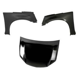 Replacement - 3-Piece (Hood Panel, Front Driver and Passenger Side Fender)