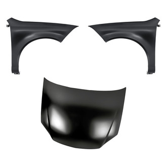 Replacement - 3-Piece (Hood Panel, Front Driver and Passenger Side Fender) (Standard Line)
