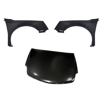 Replacement BNDL-203887 - 3-Piece (Hood Panel, Front Driver and Passenger Side Fender) (CAPA Certified)