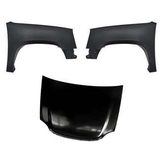 Replacement - 3-Piece (Hood Panel, Front Driver and Passenger Side Fender) (CAPA Certified)