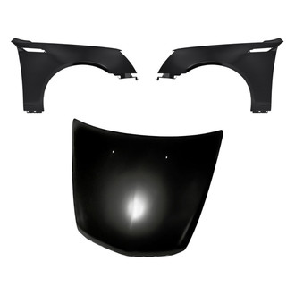 Replacement - 3-Piece (Hood Panel, Front Driver and Passenger Side Fender)