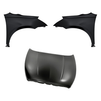 Replacement - 3-Piece (Hood Panel, Front Driver and Passenger Side Fender) (Standard Line)