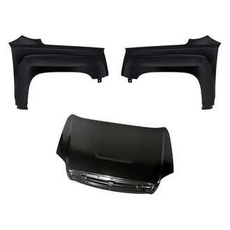 Replacement - 3-Piece (Hood Panel, Front Driver and Passenger Side Fender)