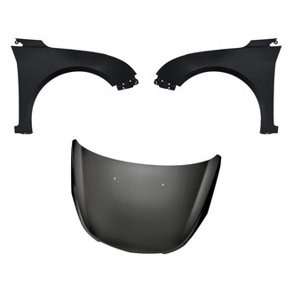 Replacement - 3-Piece (Hood Panel, Front Driver and Passenger Side Fender) (Standard Line)