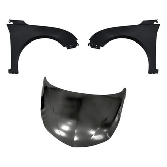 Replacement - 3-Piece (Hood Panel, Front Driver and Passenger Side Fender) (Standard Line)