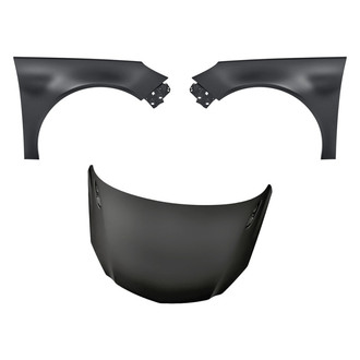 Replacement - 3-Piece (Hood Panel, Front Driver and Passenger Side Fender) (Standard Line)