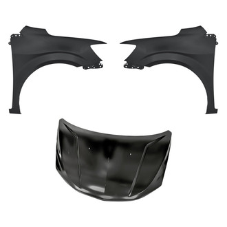 Replacement - 3-Piece (Hood Panel, Front Driver and Passenger Side Fender)