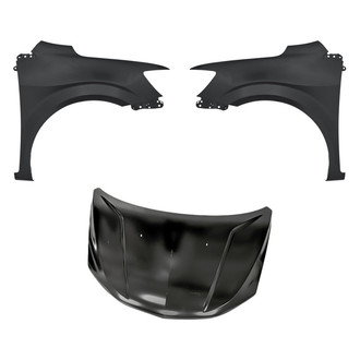 Replacement - 3-Piece (Hood Panel, Front Driver and Passenger Side Fender) (Standard Line)